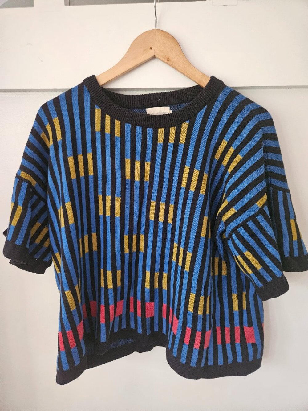 Bauhaus Short Sleeve Sweater Tee - M/L